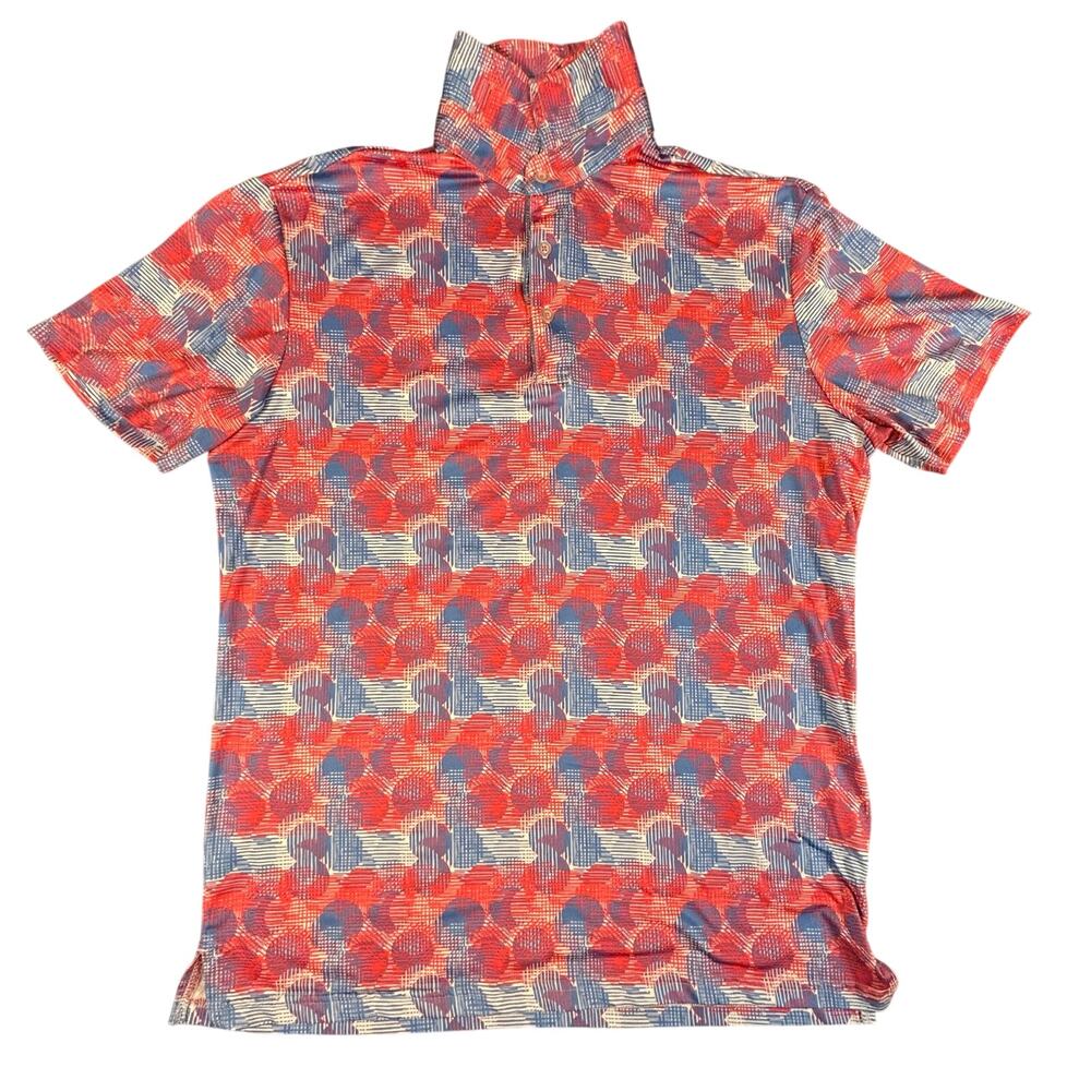 Tailor Byrd SPF 30 Polo Quick Dry‎ Size M Pink and Blue